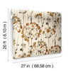 Flourish Burnt Orange Peel & Stick Wallpaper thumbnail 1