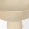 Radka Beige Textured Large Metal Decorative Bowl, by Mercana, 19.69" length x 15.75" width x 8.25" height thumbnail 7