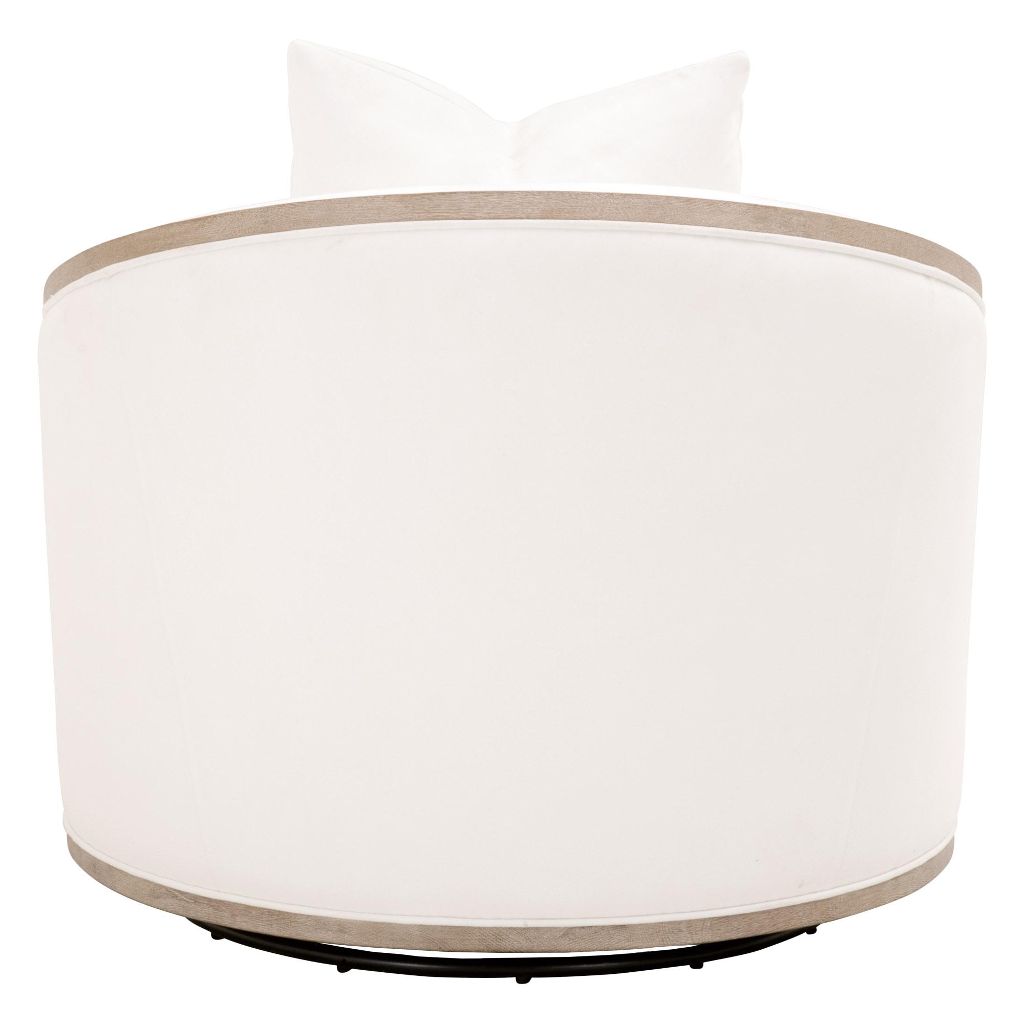 Paxton Swivel Club Chair, Accent Chair by Essentials for Living, 36" width x 30.25" height x 36" depth View 5