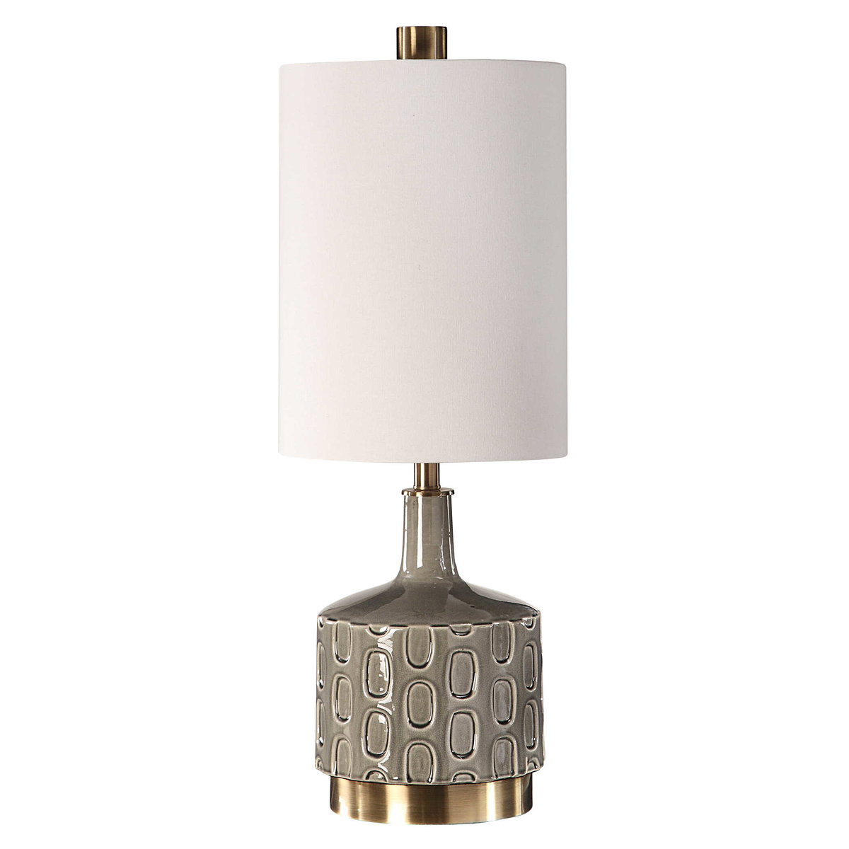 Darrin Gray Table Lamp, by Uttermost, 11" width x 30" height x 11" depth View 5