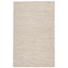 Grams Handmade Solid Cream/ Light Gray Area Rug thumbnail 0