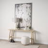 Sekou Light Brown Wooden Craftsman Console Table, by Mercana, 66" length x 16" width x 30.75" height thumbnail 2