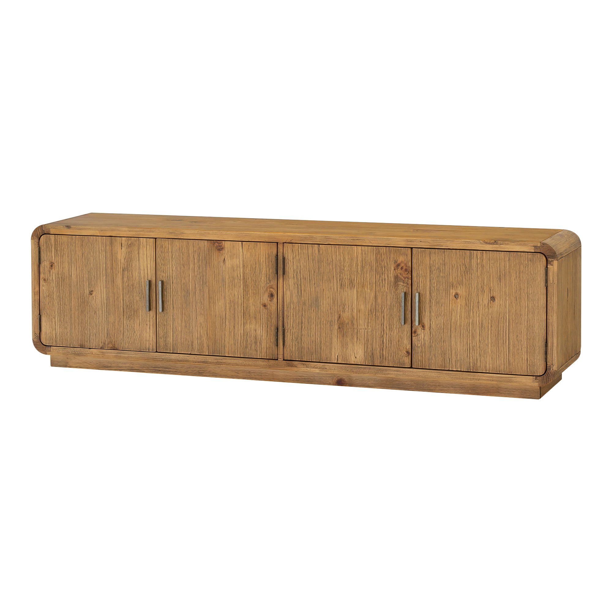 Monterey Media Cabinet Rustic Blonde, Cabinets & Sideboard by Moe's Home, 78.75" width x 22" height x 15.75" depth View 3
