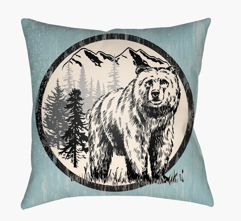 Lodge Cabin Floor Pillow