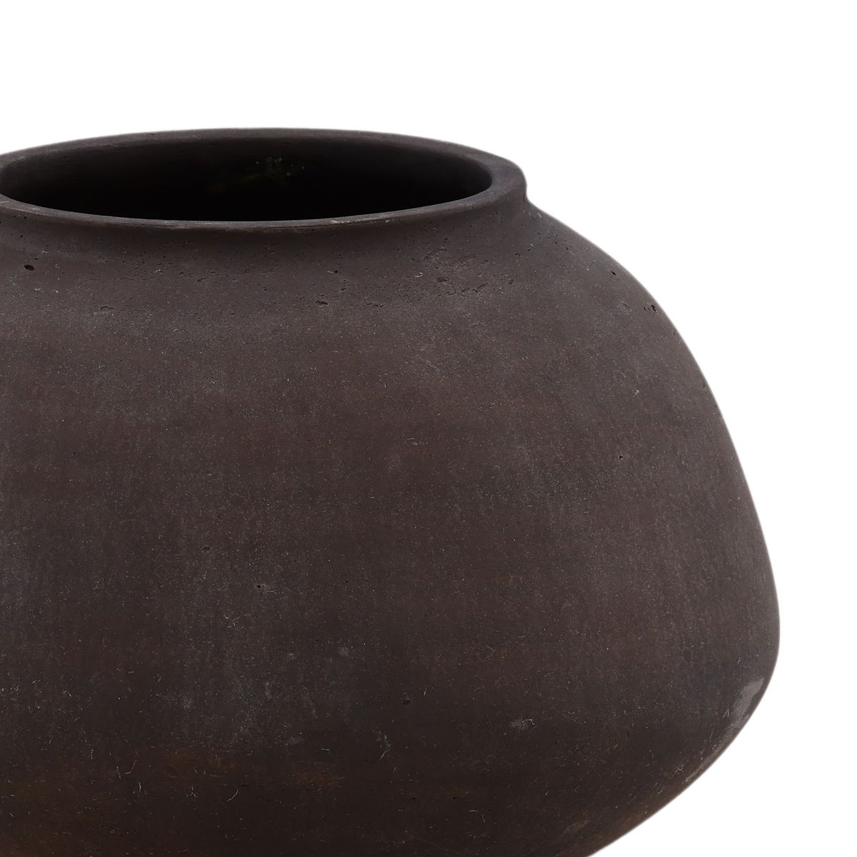 Nodal Vase Brown, Decor by Dovetail, 12.3" width x 8.3" height x 12.2" diameter x 12.3" depth View 2