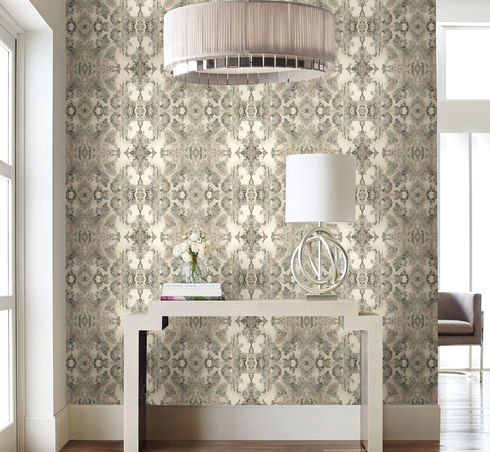Inner Beauty Grey Peel & Stick Wallpaper