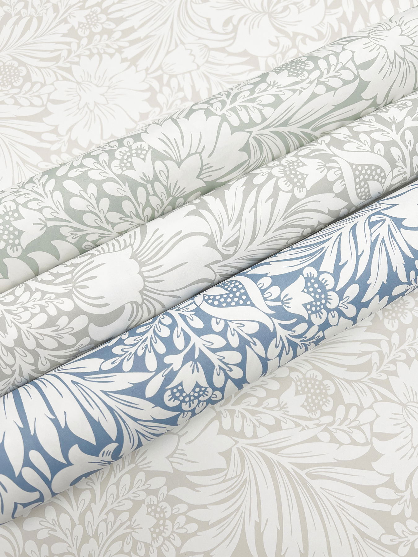 Modern Acanthus Wicker Peel & Stick Wallpaper large image 