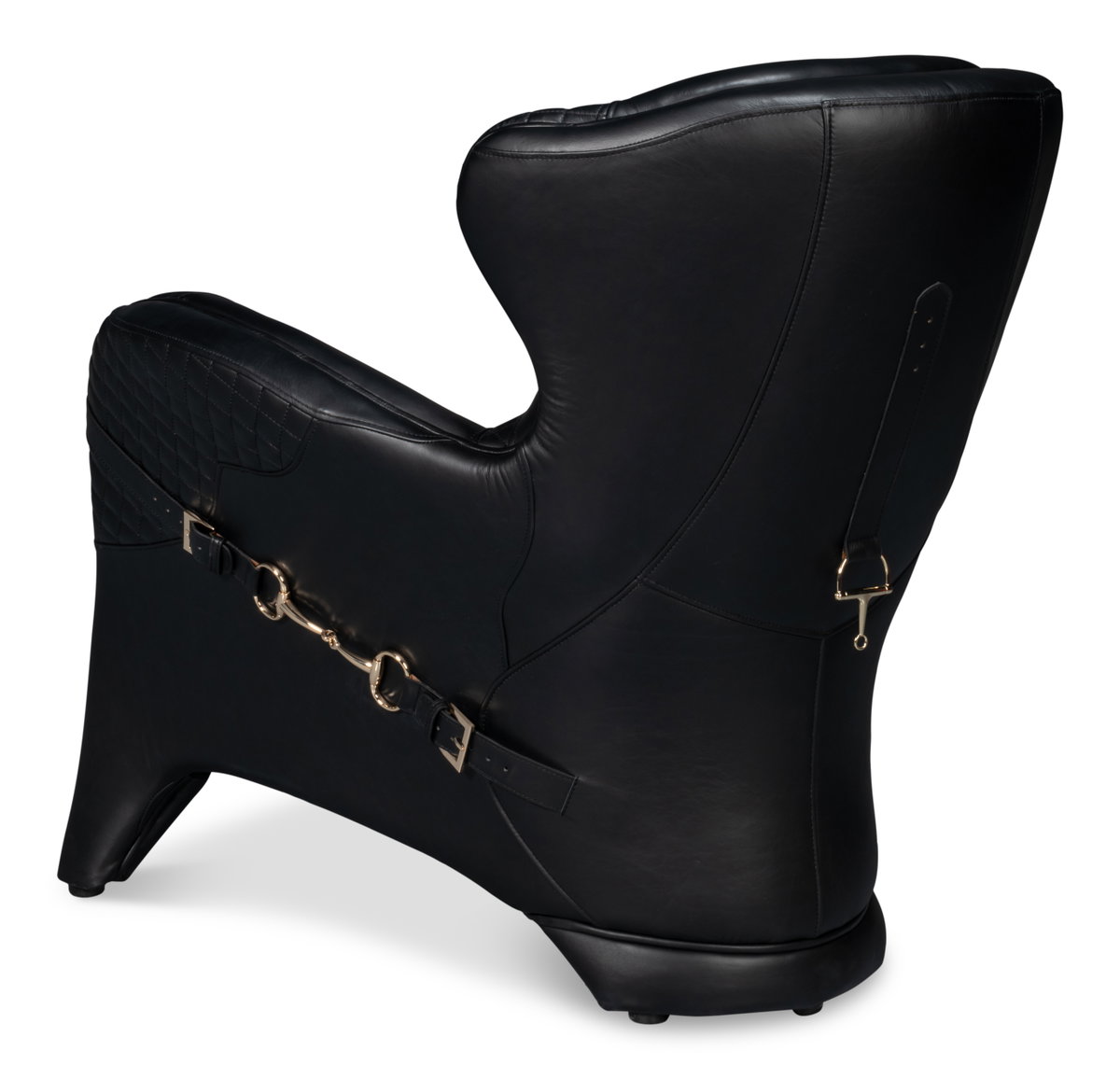 Hera Arm Chair  Onyx Black, by Sarreid, 2'10" length x 2'7" width x 2'10" height View 11