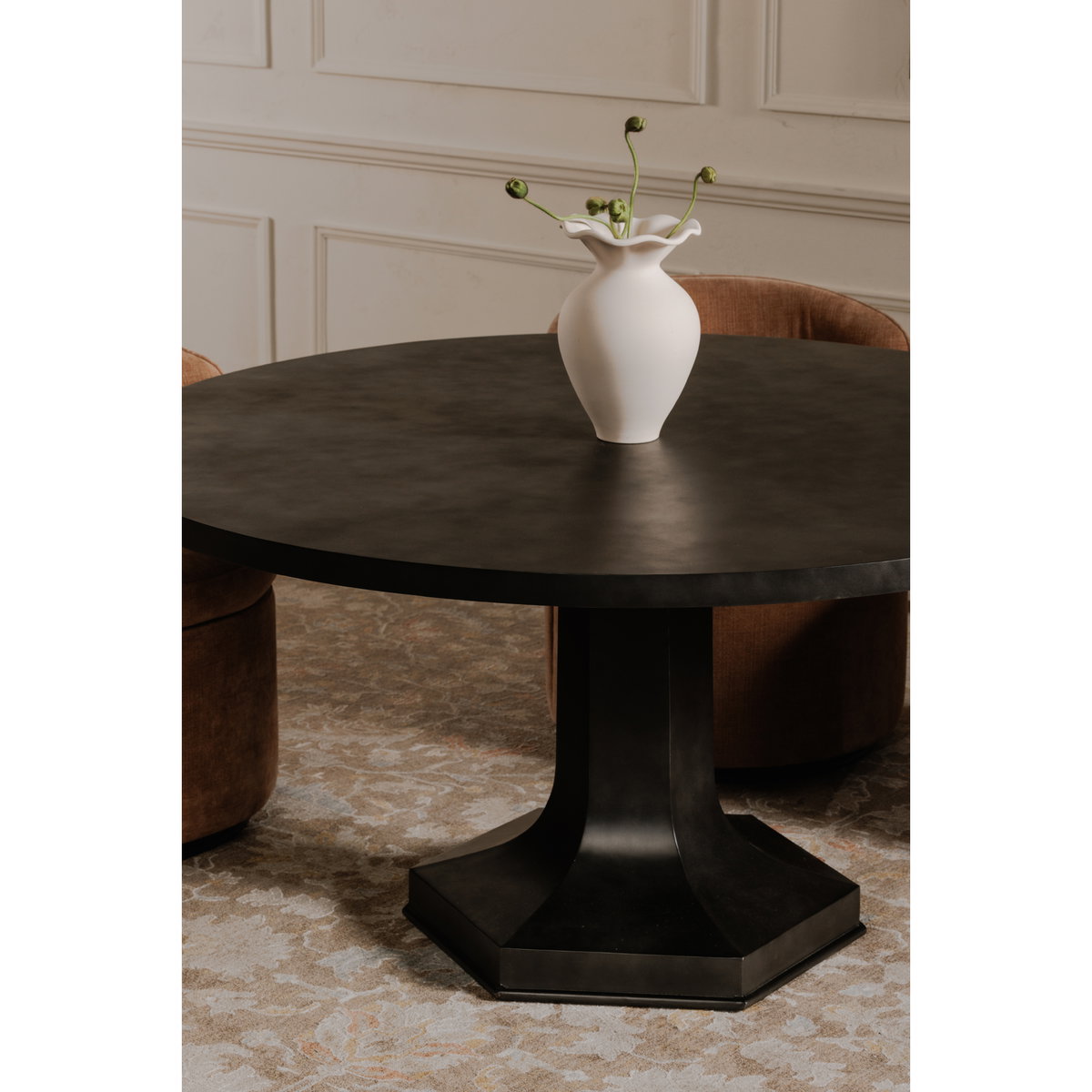 Ethan Dining Table Black, by Moe's Home, 60" width x 30" height x 60" depth View 4
