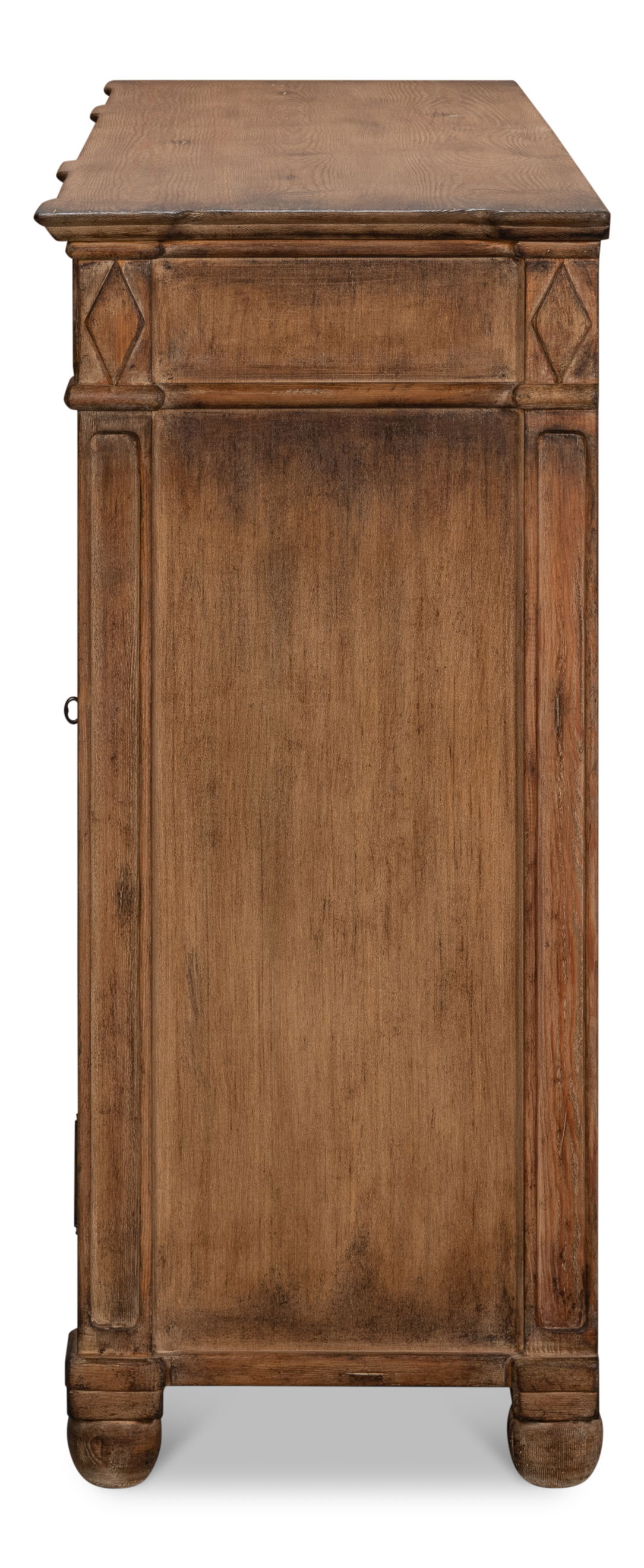 Diamond Wall Sideboard  Brown, by Sarreid, 1'6" length x 5'5" width x 3'5" height View 4