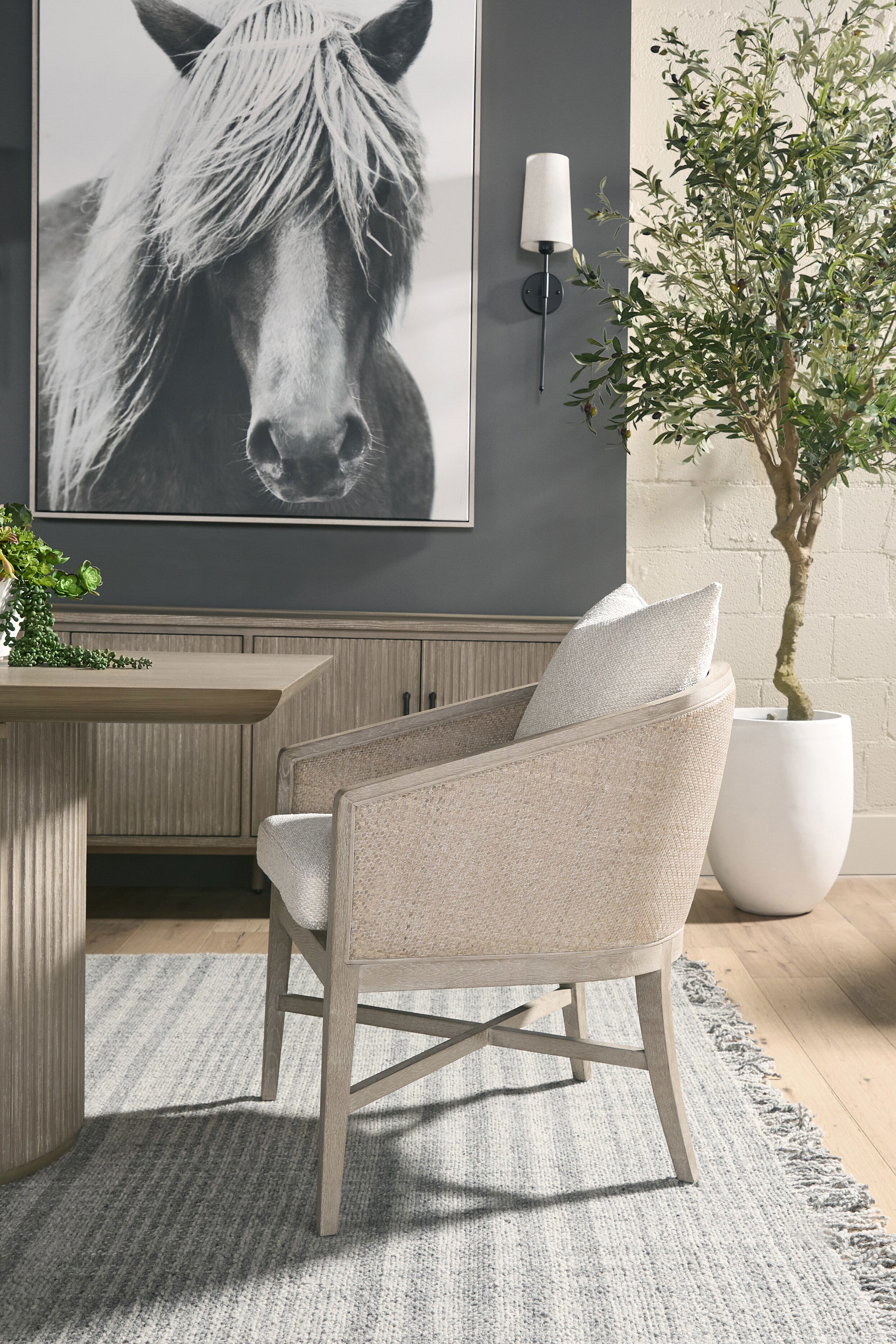 McGuire Arm Chair, Dining Chair by Essentials for Living, 23.5" width x 32" height x 27.5" depth View 8