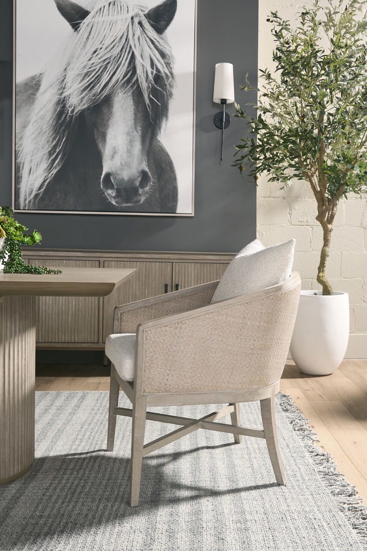McGuire Arm Chair, Dining Chair by Essentials for Living, 23.5" width x 32" height x 27.5" depth View 8