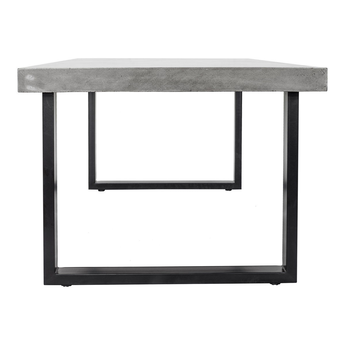 Jedrik Outdoor Dining Table Large Grey, Outdoor Table by Moe's Home, 6'7" width x 2'6" height x 3'3.5" depth View 4