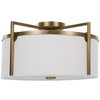 Colfax Brass 3 Light Semi Flush, by Uttermost, 1'9" width x 11.25" height x 1'9" diameter x 1'9" depth thumbnail 3