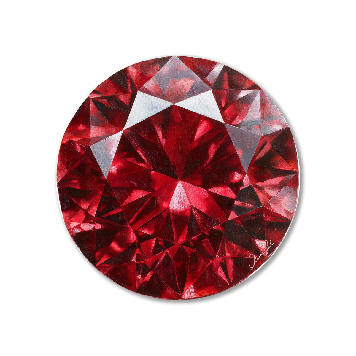 Shimmering Ruby (No Embellishment), Art by Oliver Gal,  30 View 1