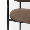 Parker Muted Brown Faux Leather with Black Metal Counter Stool thumbnail 9