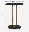 Aperture Brass Accent Table, Furniture by Uttermost, 17.3" width x 23" height x 17.3" depth thumbnail 3