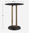Aperture Brass Accent Table, Side & End Table by Uttermost, 17.3" width x 23" height x 17.3" depth thumbnail 3