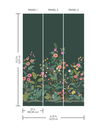 Peacock Emerald Wall Mural thumbnail 2