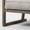 Sherlock Frost Gray Wood Frame Accent Chair, by Mercana, 25.98" length x 32.28" width x 34.25" height thumbnail 12