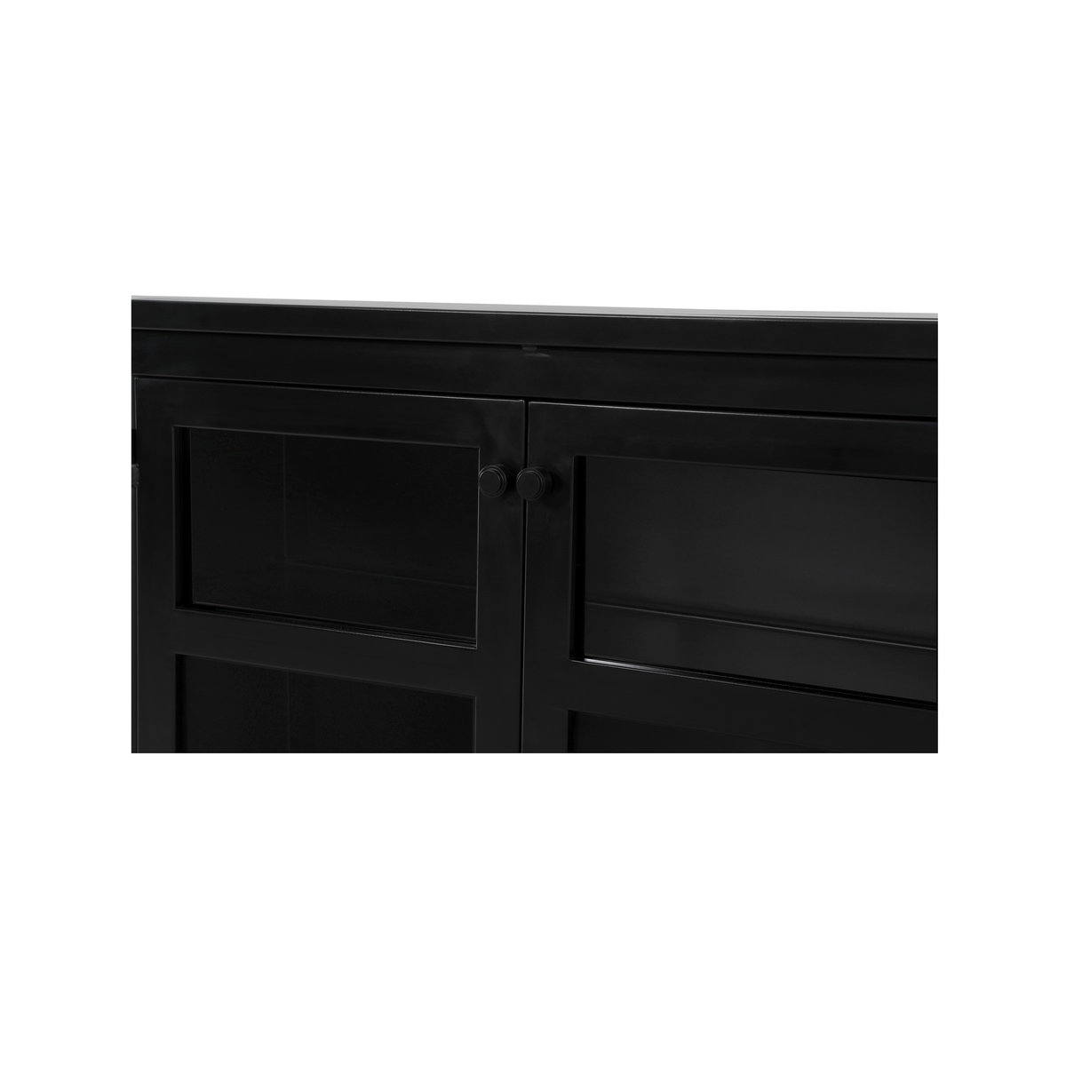 Henry Metal Media Unit Black, Media Console by Moe's Home, 65" width x 25" height x 19" depth View 7