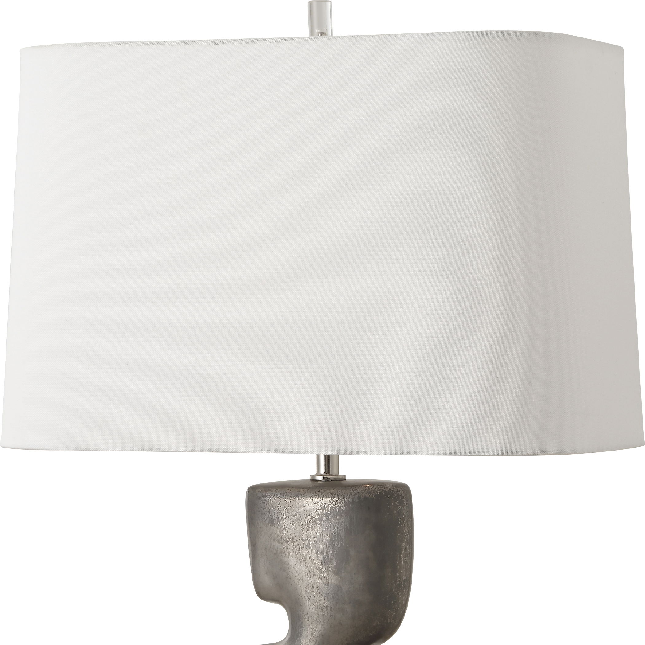 Free Flowing Nickel Table Lamp large image 