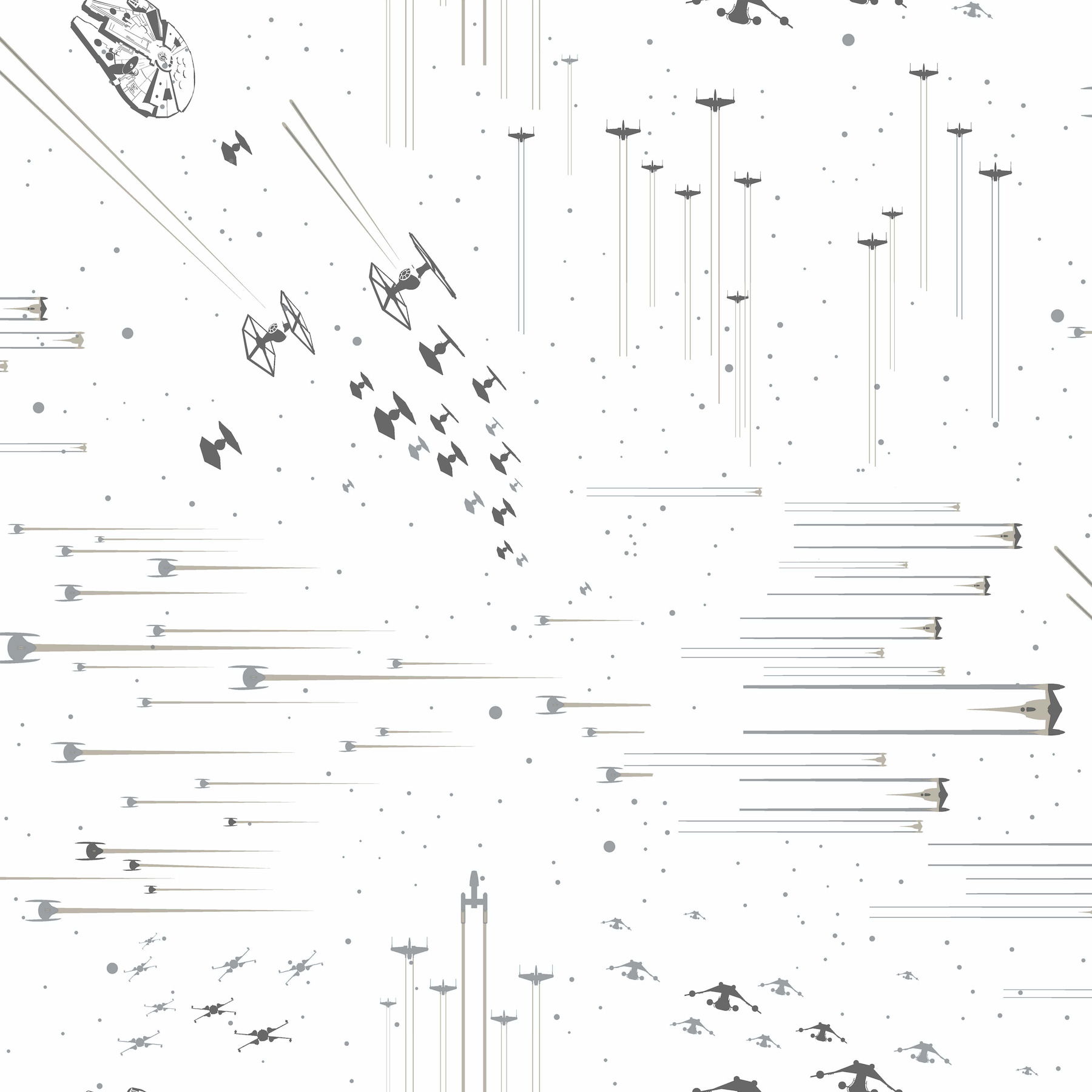 Star Wars: Galactic Battles Black & White Wallpaper large image 