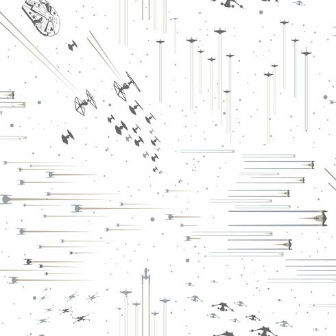 Star Wars: Galactic Battles Black & White Wallpaper