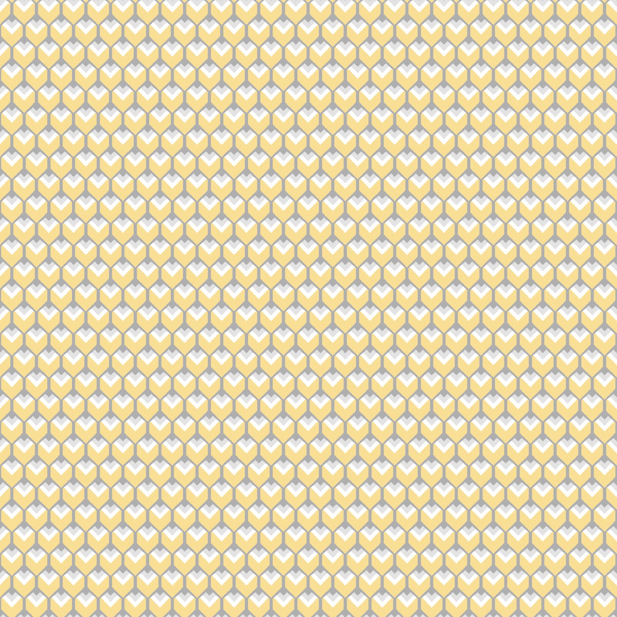 3D Petite Hexagons Yellow Peel & Stick Wallpaper, by York Wall, 18'10.8" length x 1'6" width x 0.02" depth
