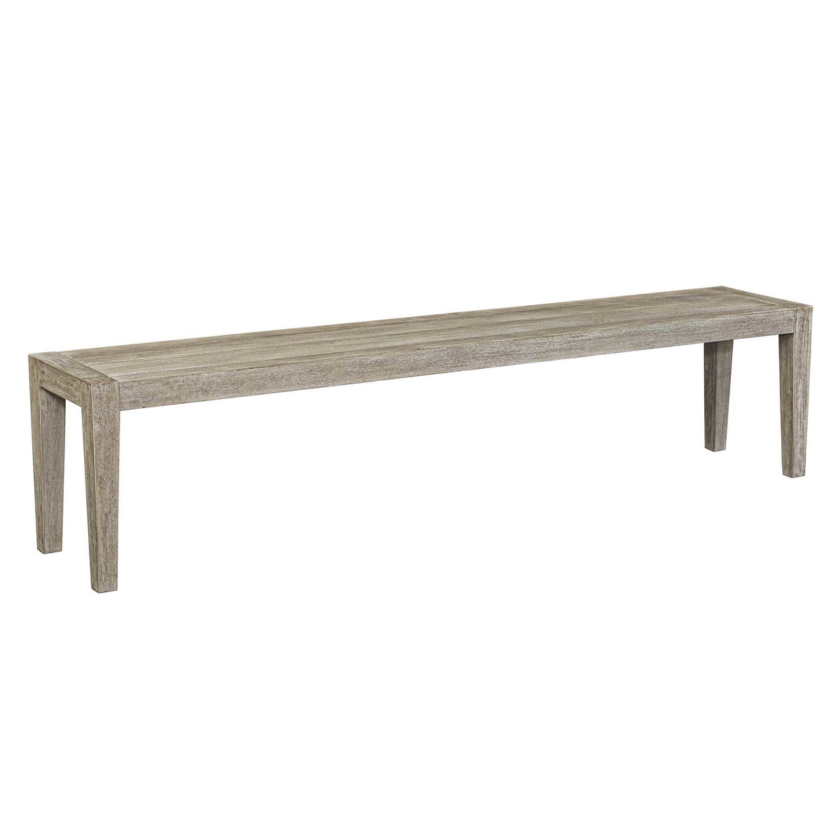Kirkham Wooden Outdoor Bench, Furniture by Uttermost, 81" width x 19" height x 15" depth View 5