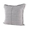 Thais 20x20 Blue and Cream Fringed Pillow Cover, Decorative Pillow by Mercana, 20" length x 20" width x 0.2" height thumbnail 1