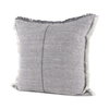 Thais 20x20 Blue and Cream Fringed Pillow Cover, Decorative Pillow by Mercana, 20" length x 20" width x 0.2" height thumbnail 1