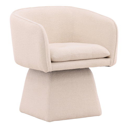 Jonie Swivel Chair Cream