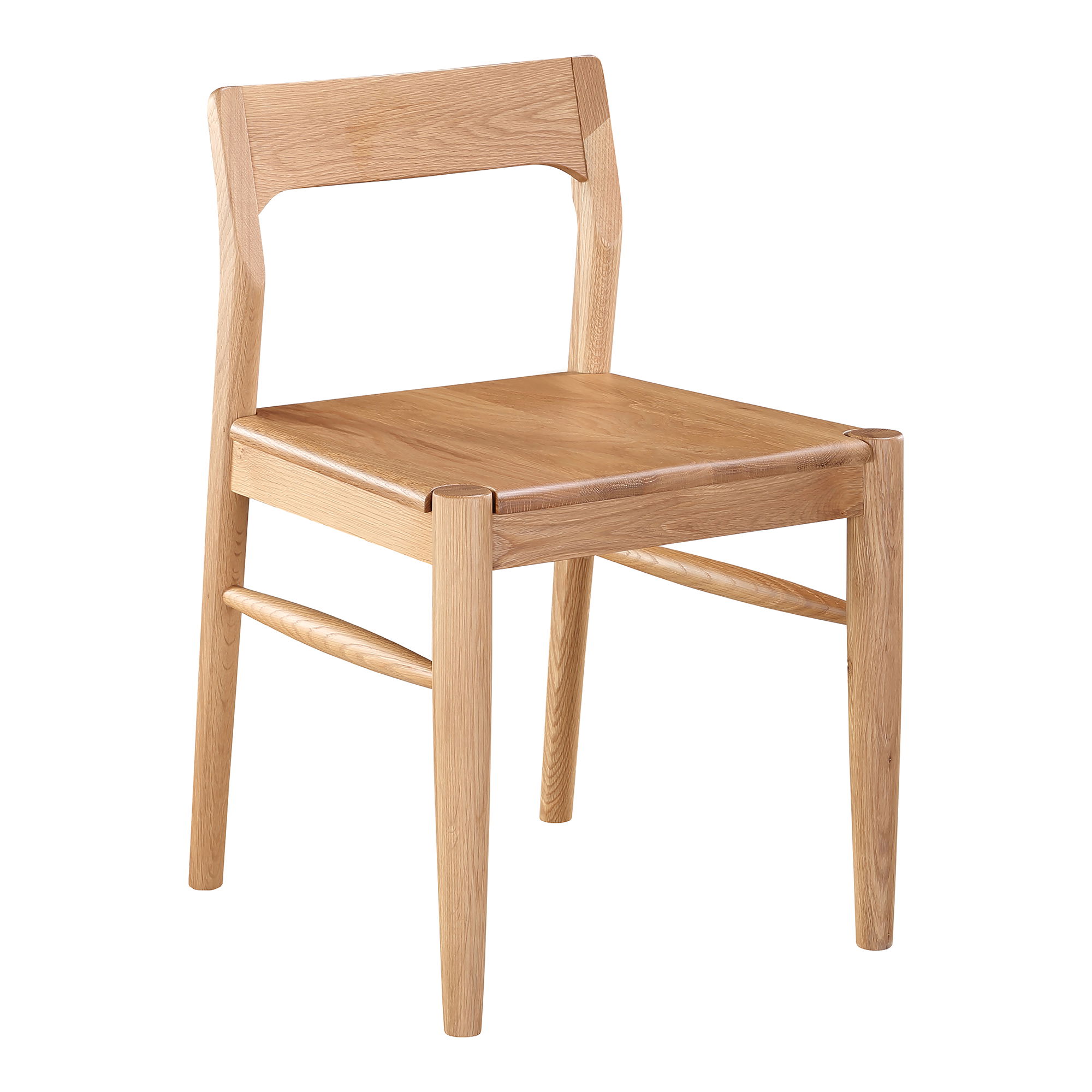 Owing Dining Chair Natural Oak - Set Of Two, by Moe's Home, 19.5" width x 30" height x 20" depth View 4
