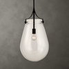 Dewdrop 1 Light Glass Shade Pendant, by Uttermost, 2'1" height x 1'1.5" diameter thumbnail 2