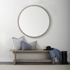 Aida 18H Light Gray Wood Dining Bench thumbnail 1