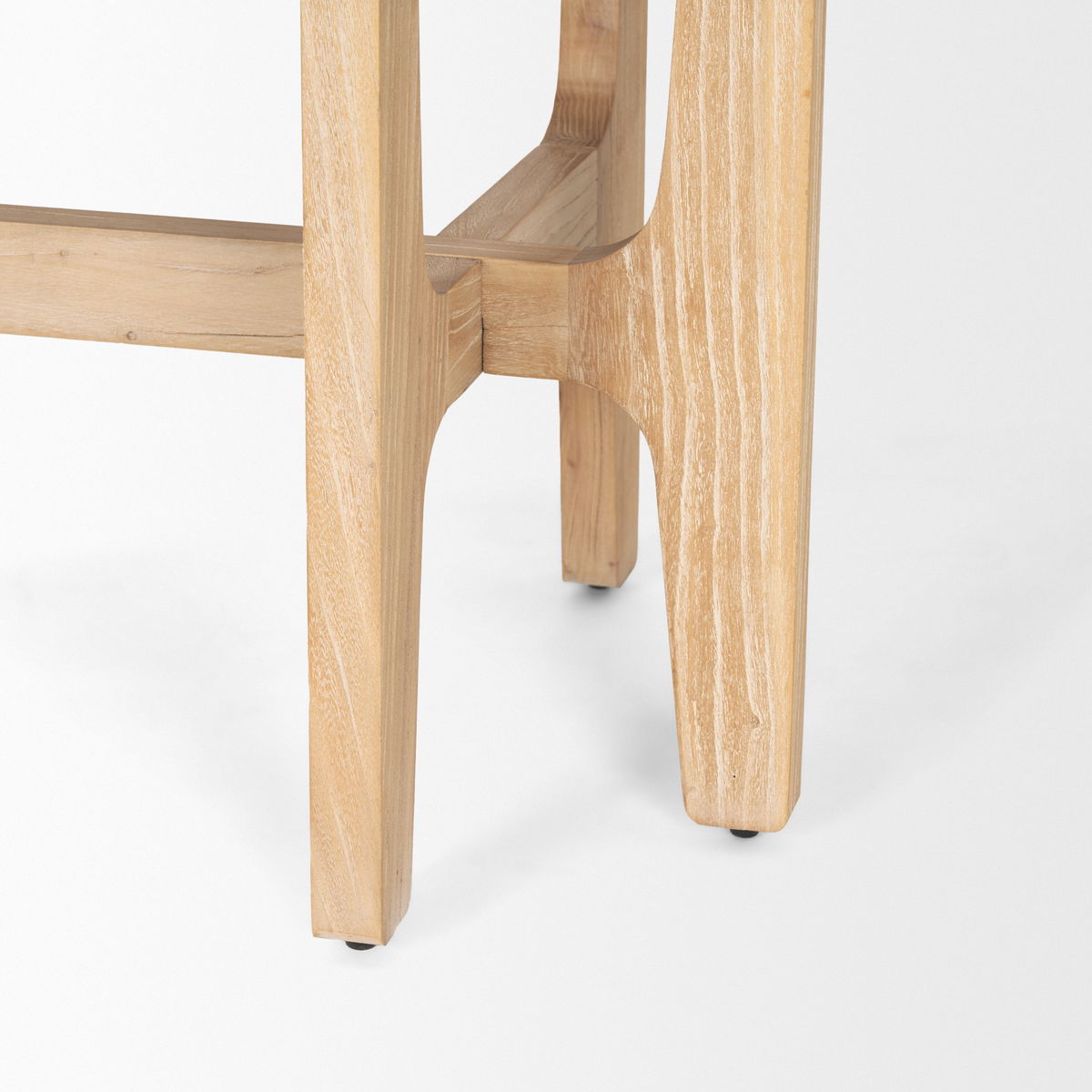Taylin Light Brown Solid Wood Desk, by Mercana, 59.8" length x 25.6" width x 30" height View 11