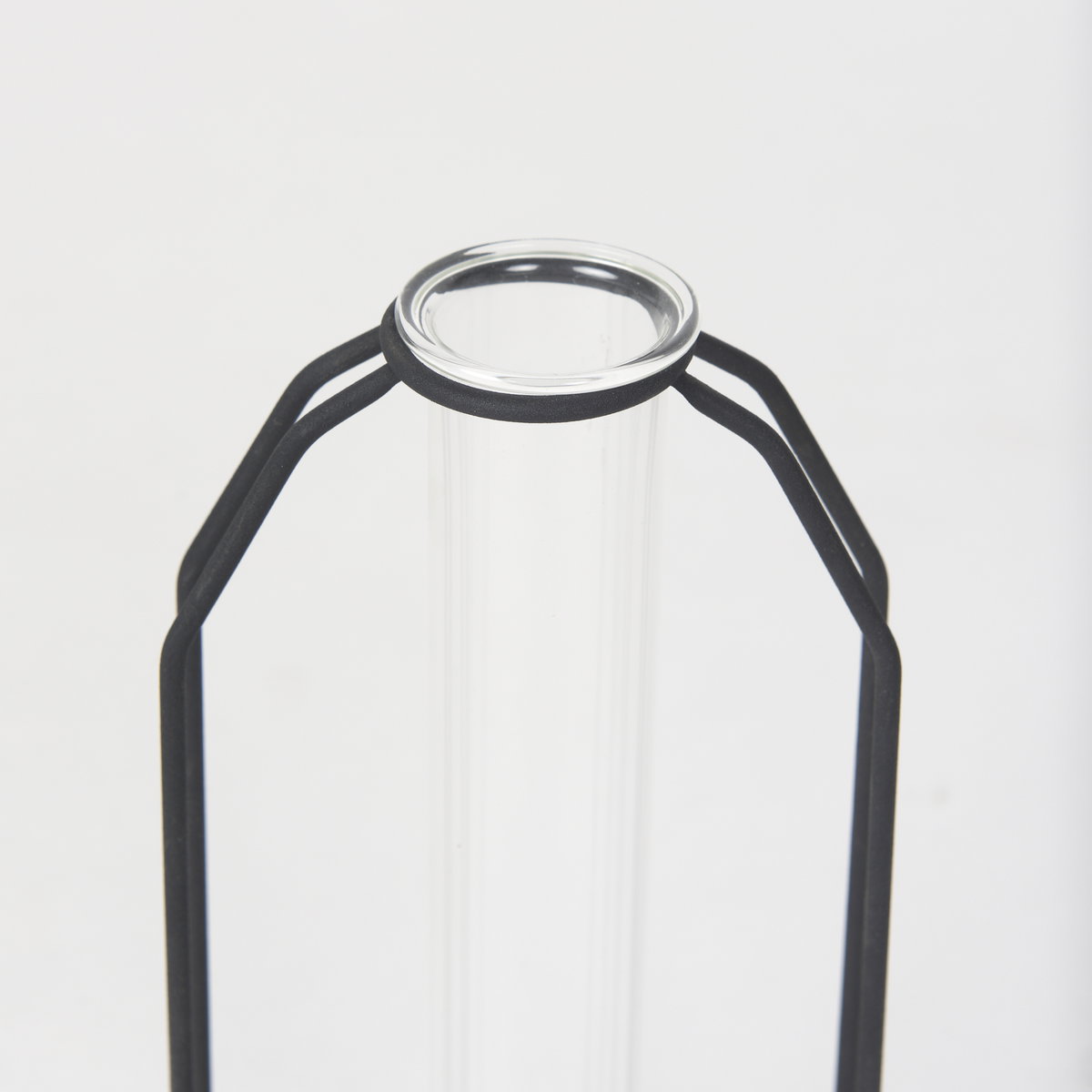 Aria 4.3L x 3.9W x 9.6H Metal and Glass Decorative Accent, Decorative Object by Mercana, 4.53" length x 3.94" width x 9.65" height View 7
