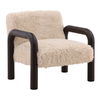 Johnson Occasional Chair Sand, Accent Chair by Dovetail, 31.5" width x 30" height x 32" depth thumbnail 1