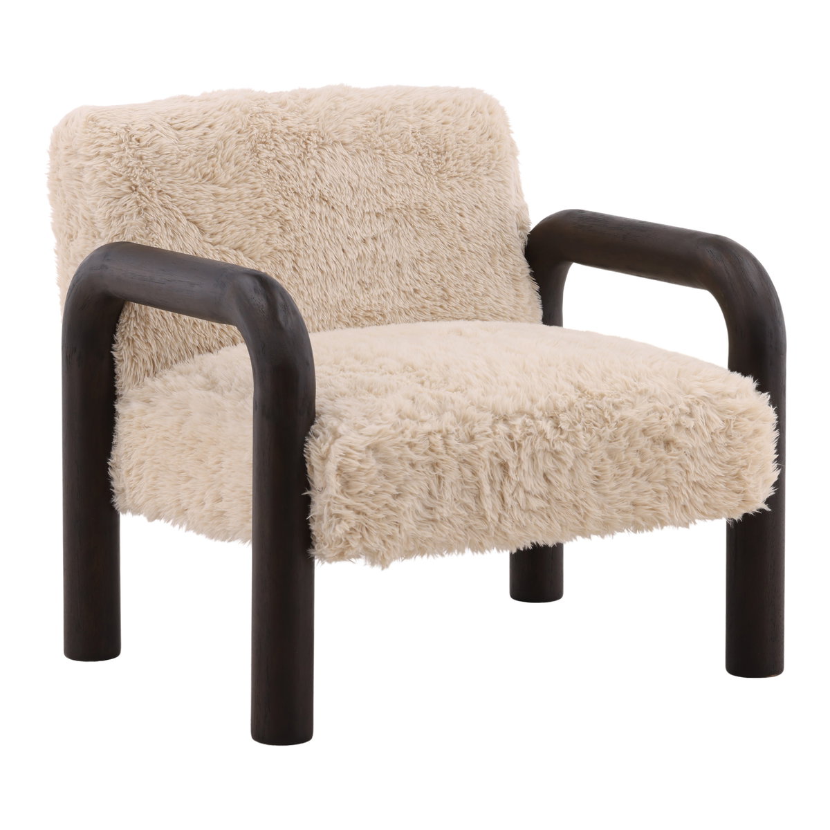 Johnson Occasional Chair Sand, Accent Chair by Dovetail, 31.5" width x 30.5" height x 32" depth View 1