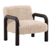 Johnson Occasional Chair Sand, Accent Chair by Dovetail, 31.5" width x 30.5" height x 32" depth thumbnail 1