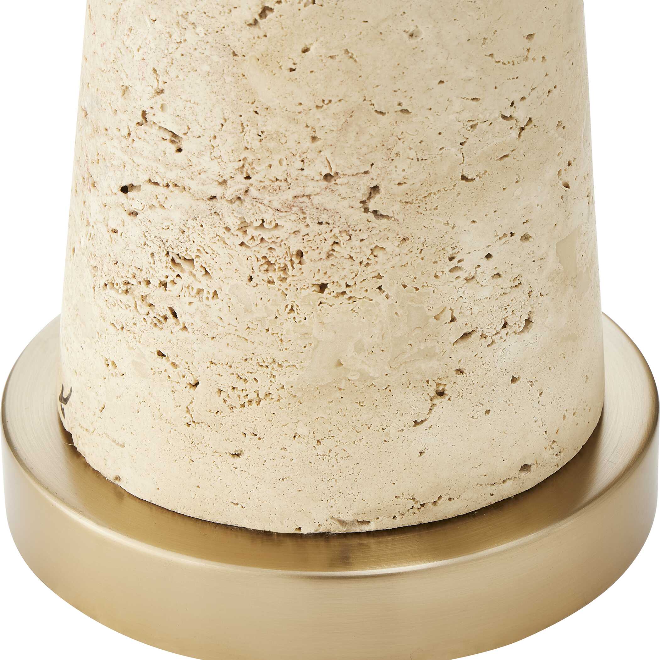 Perkins Travertine Table Lamp large image 