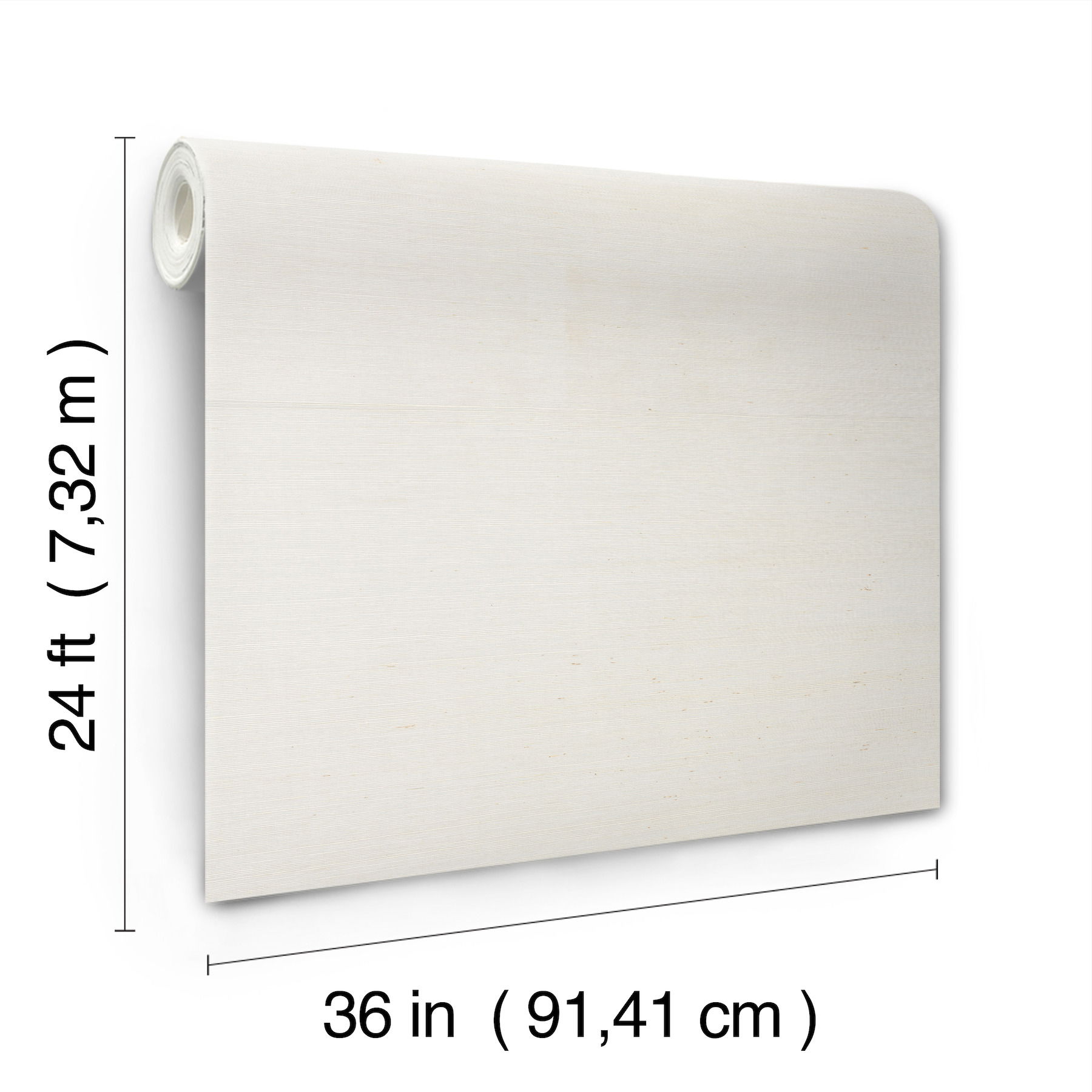 Maguey Sisal White Wallpaper, by York Wall, 24' length x 3' width x 0.02" depth View 5