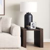 Athelia Dark Brown Wood Accent Table, Side & End Table by Mercana, 23" length x 22" width x 22.25" height thumbnail 2