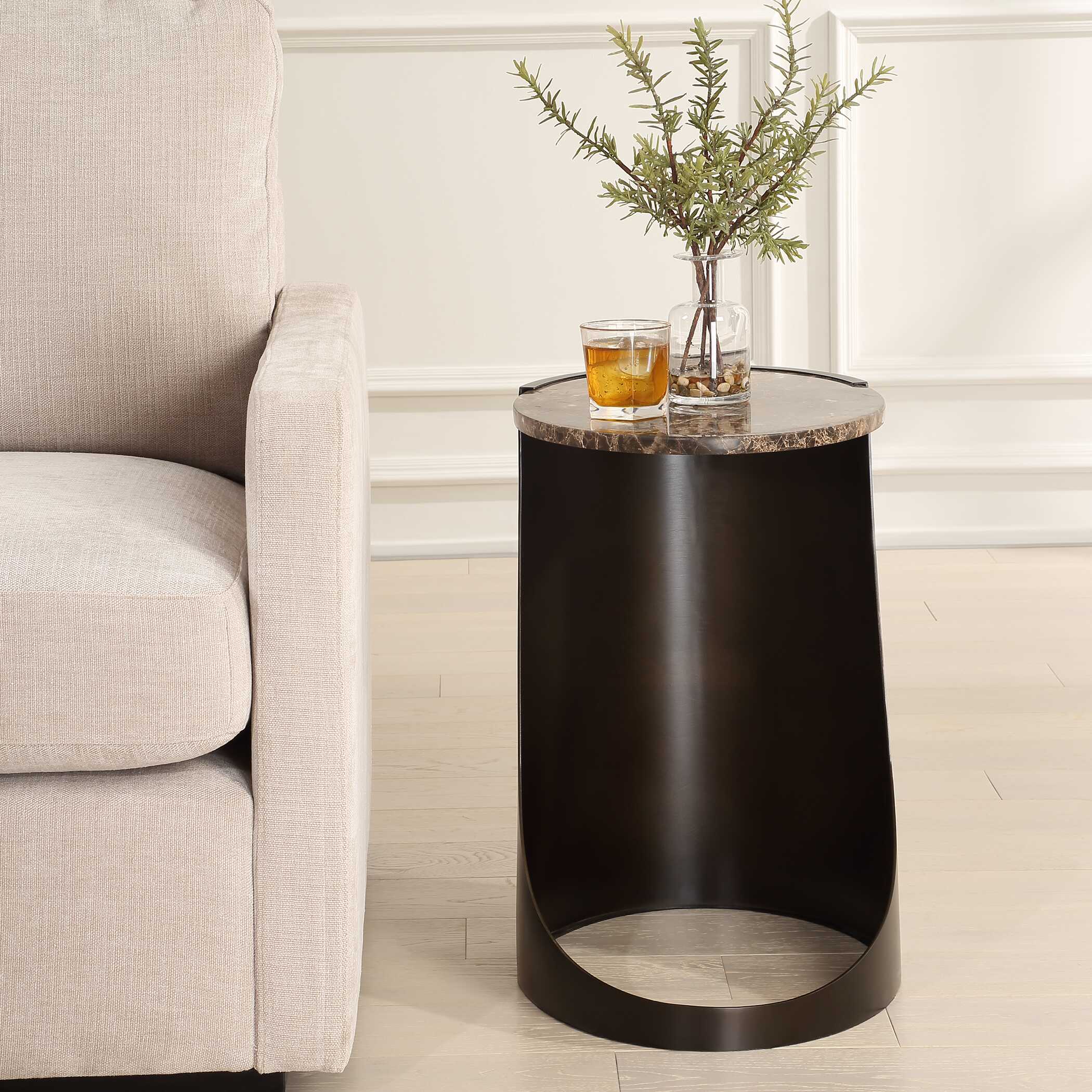 Welling Modern Metal Side Table Welling Modern Metal Side Table large image