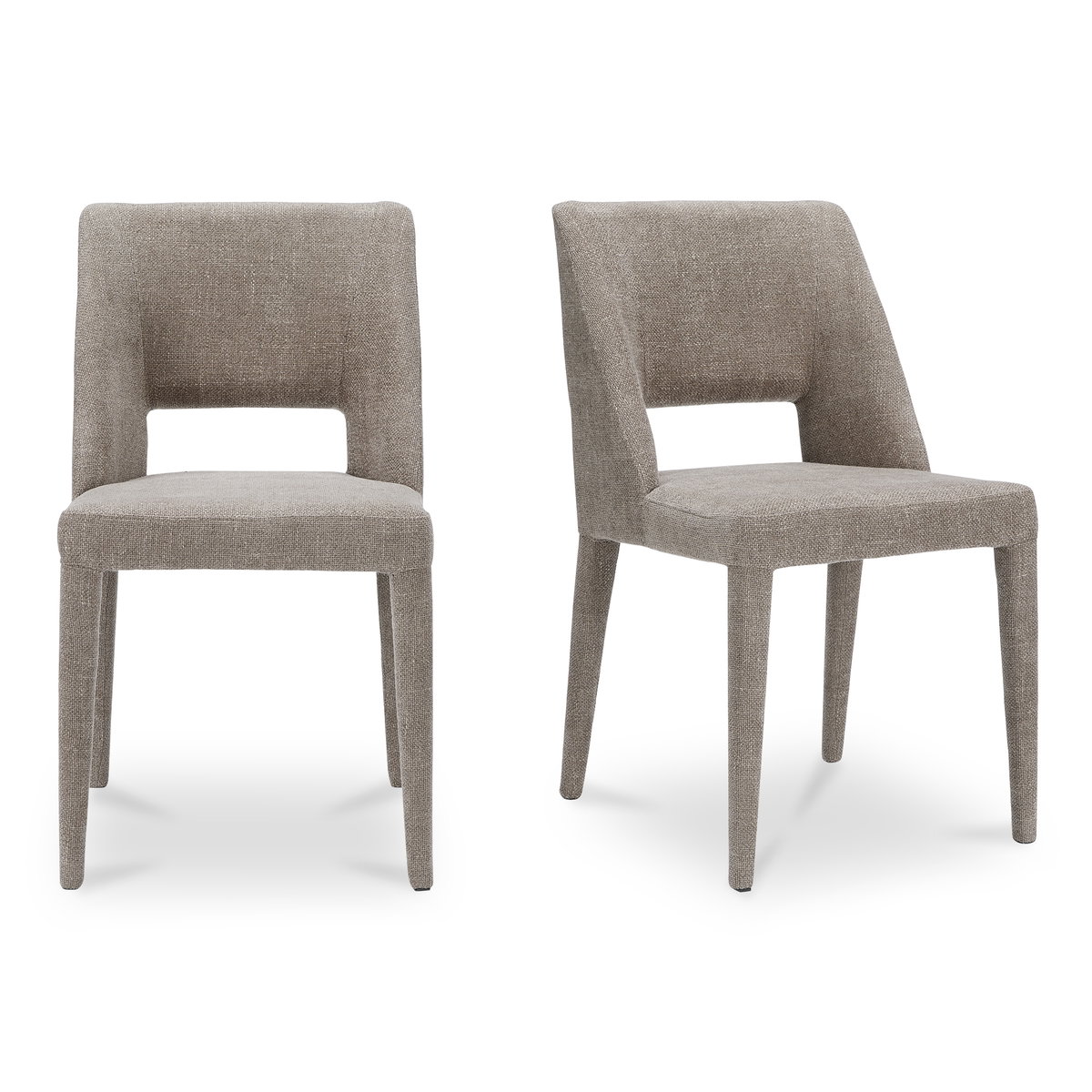 Joyce Dining Chair Light Brown-set Of Two, by Moe's Home, 18.5" width x 33.9" height x 22.6" depth View 1