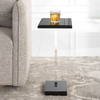Angle Contemporary Accent Table, Side & End Table by Uttermost, 12.5" width x 22.75" height x 9.62" depth thumbnail 4