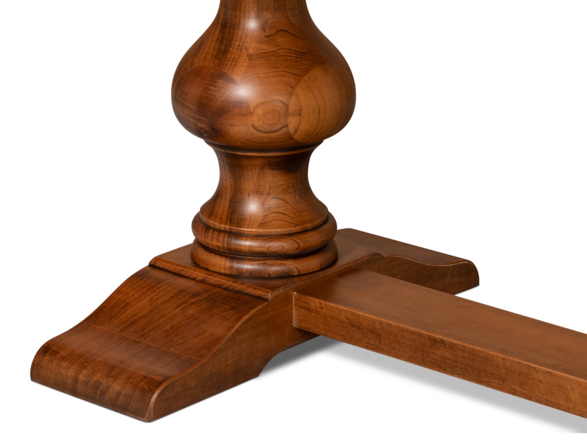 Lionisio Trestle Table  Noce Antica, by Sarreid, 3'5" length x 7' width x 2'6" height View 11