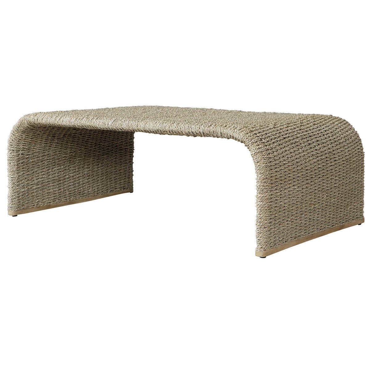 Calabria Woven Seagrass Coffee Table, by Uttermost, 45.5" width x 16.5" height x 29" depth View 4