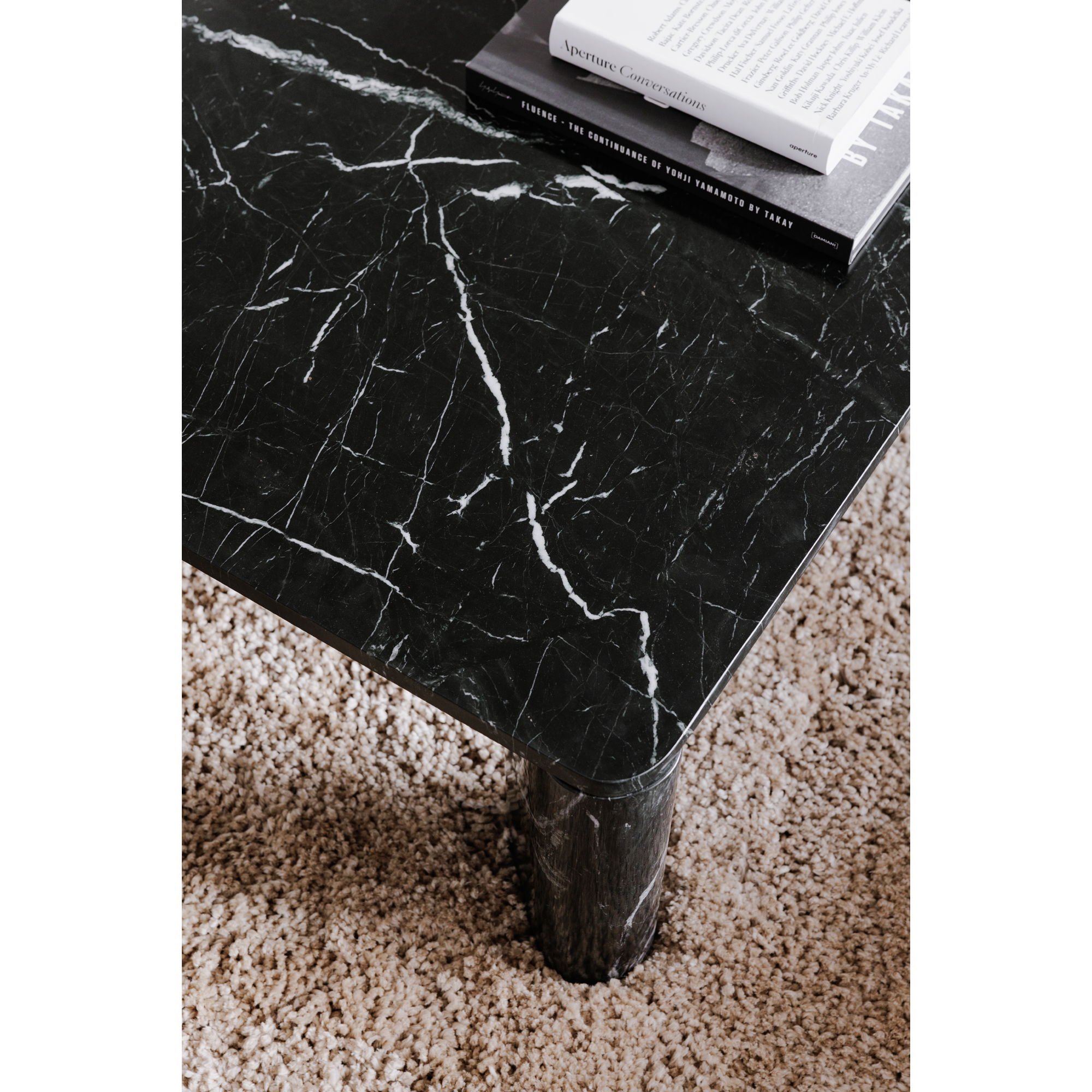 Segment Coffee Table Jetty Black, by Moe's Home, 35.5" width x 13" height x 35.5" depth View 6
